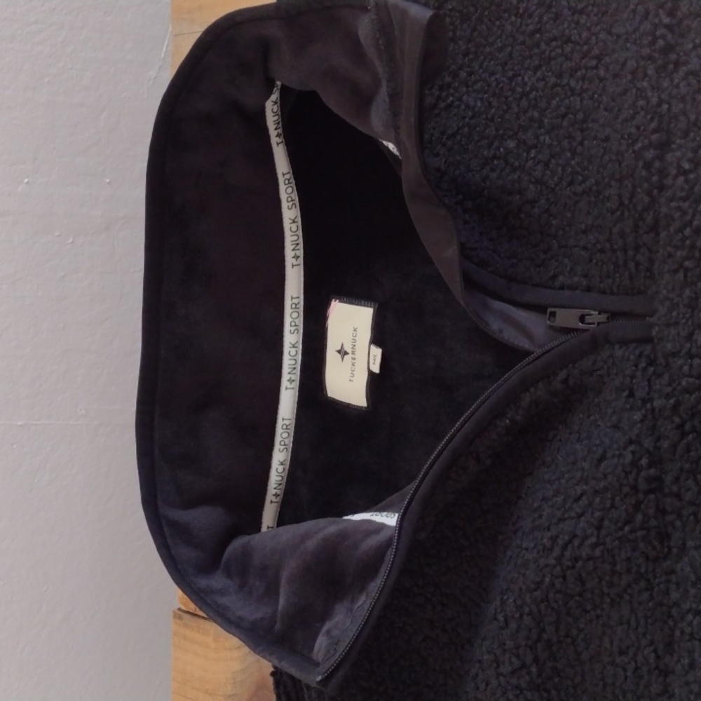Tuckernuck Sport Black Fleece Cady Quarter Zip Pullover Size M/L SOLD - Picture 5 of 16
